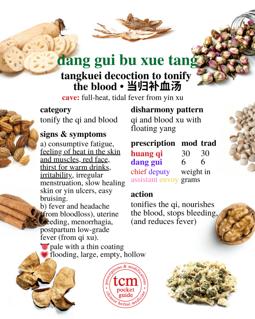 tcm pocketguide - dang gui bu xue tang • tangkuei decoction to tonify the blood • 當歸補血湯 - prescription