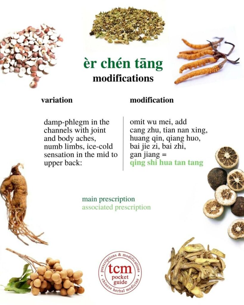 tcm pocketguide - er chen tang • two-cured decoction • 二陈汤 - modifications 4
